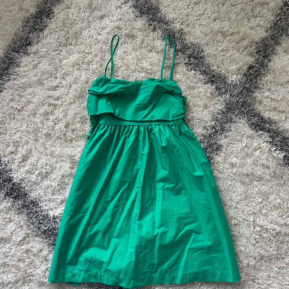 Green target dress
